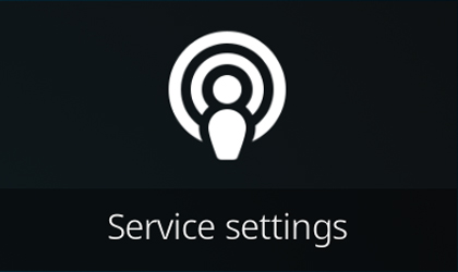 Service settings