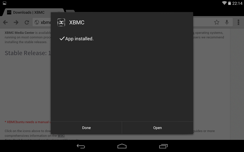Step 4: You've now installed XBMC for Android!