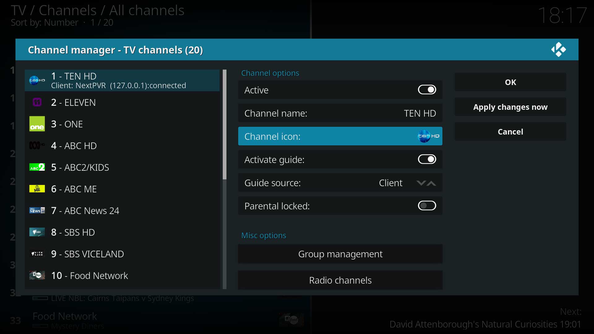 Image 6- Select Channel icon