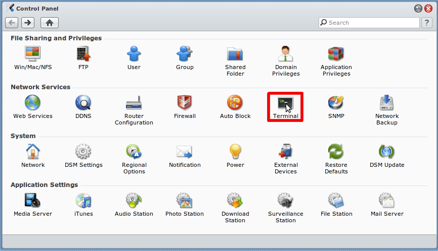 Step 1: Log in to your Synology admin control panel.