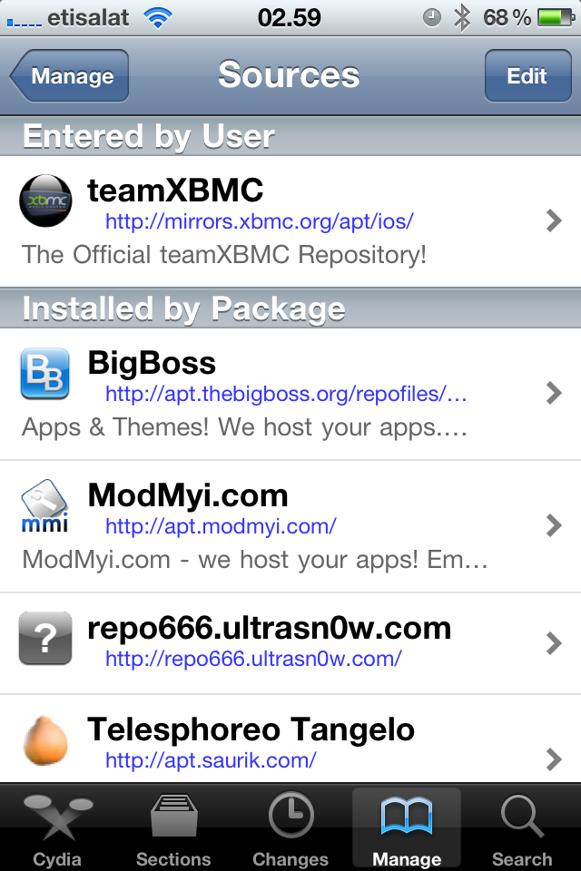 Step 4: Tap on the teamXBMC source.