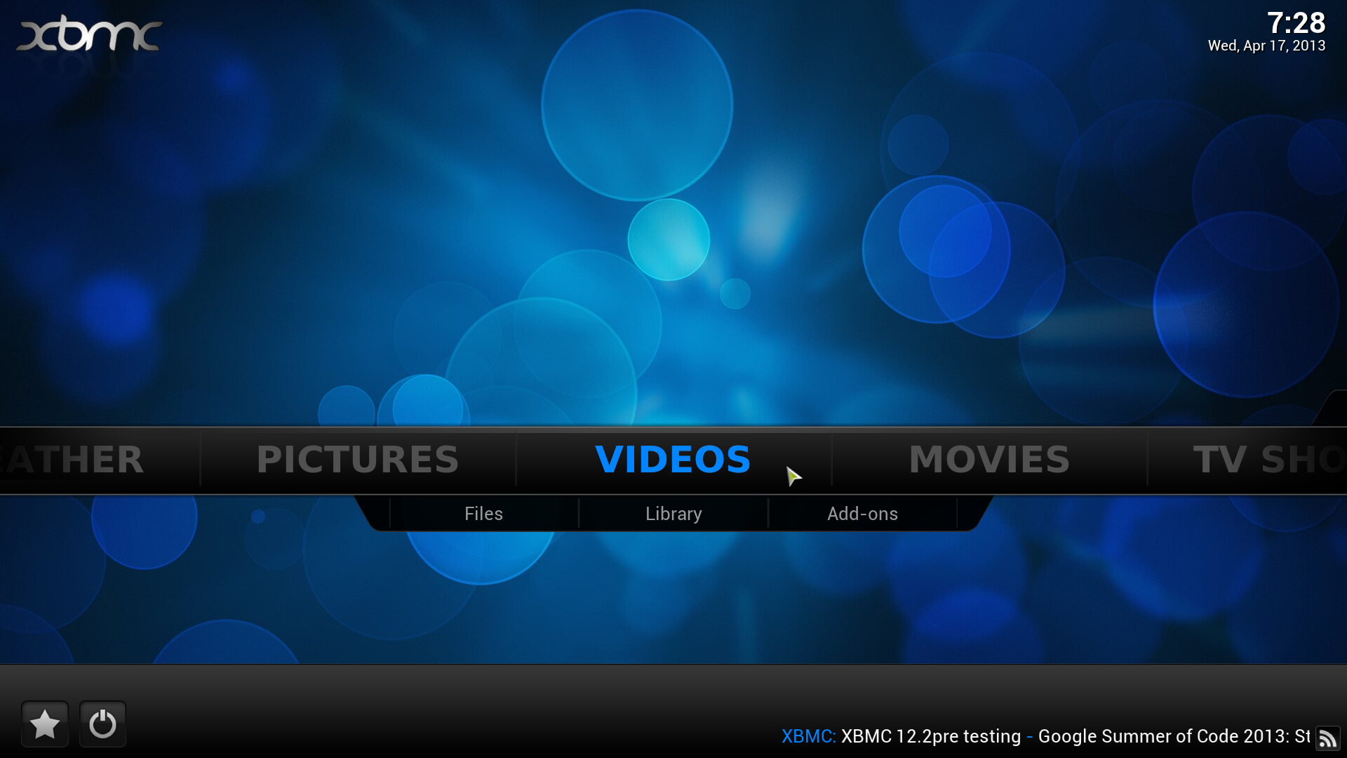 Step 1: Select "Videos" on main menu.