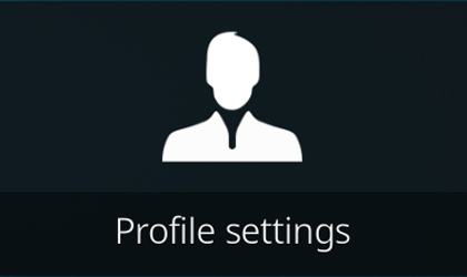 Profile settings