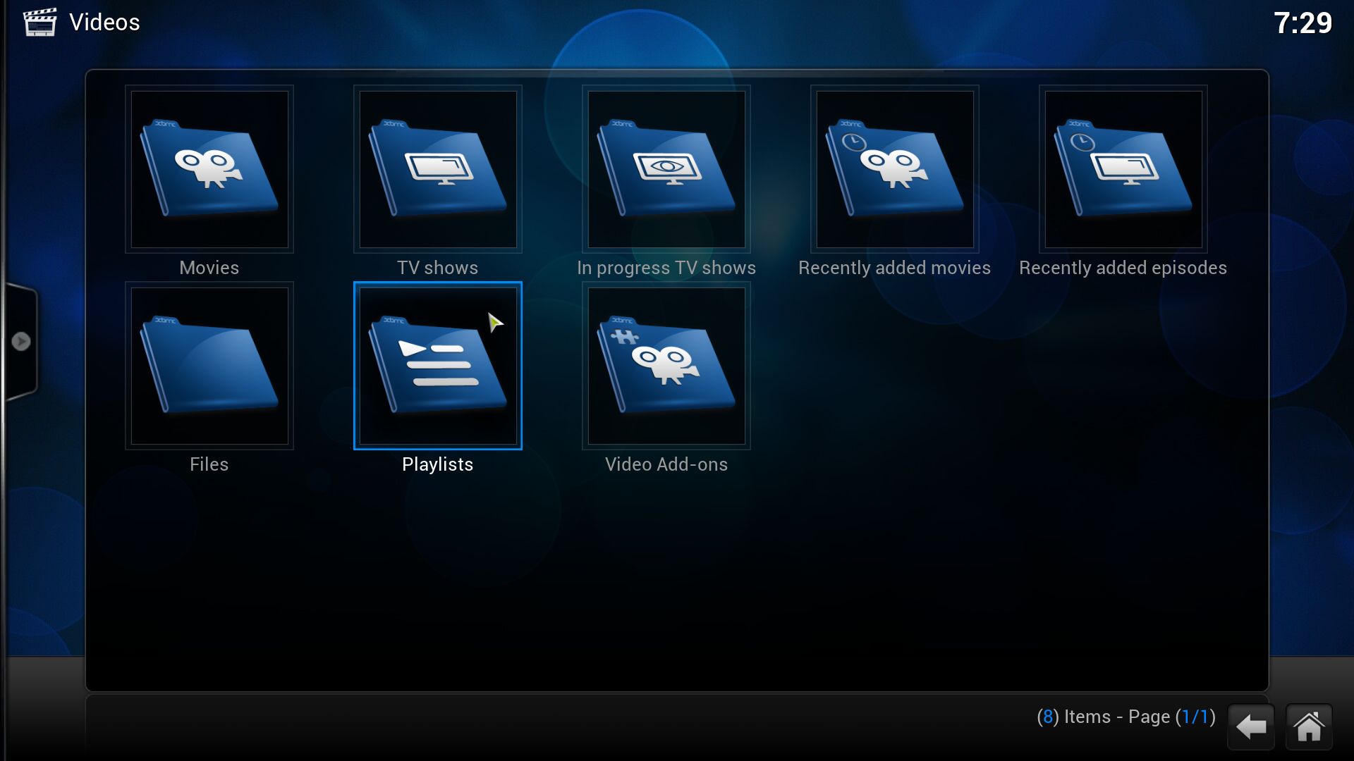 Step 2: Select "Playlists" from the options