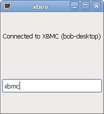 If XBMC sends a Input.OnInputRequested message to xbev, xbev will show a text entry.