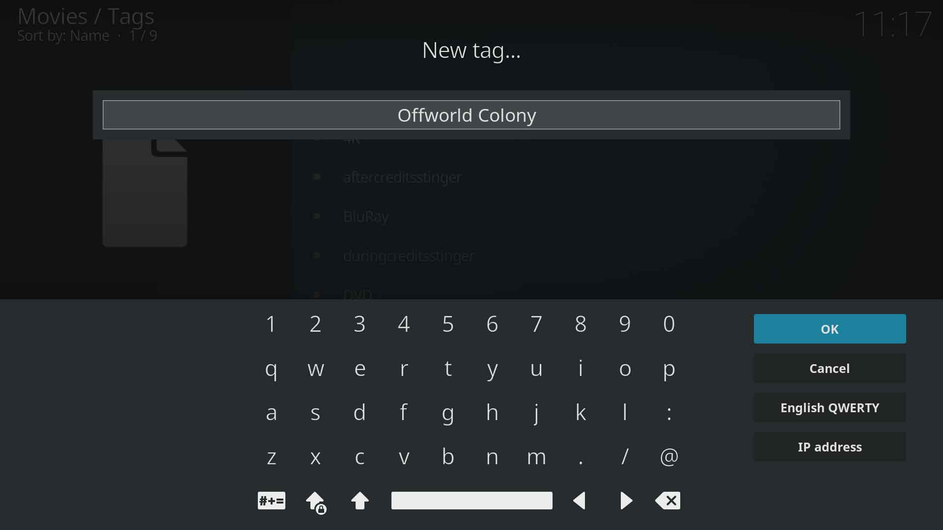 Image 4: Type in the name of your new tag and select OK