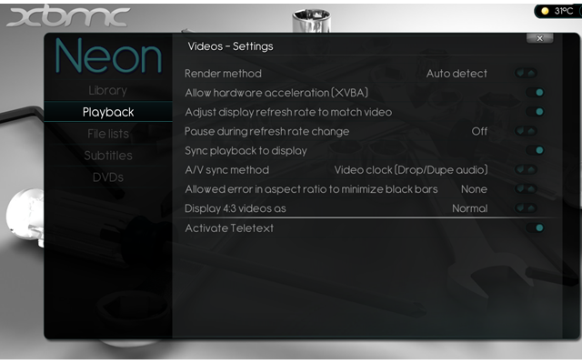 xbmc falhou ao inicializar gadget de áudio ubuntu óptico