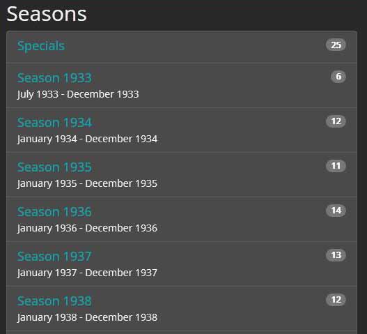 Image 1- Extract from TVDB showing Year as the Season Number