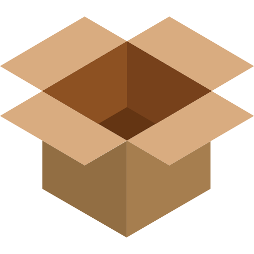 Icon of an open, brown cardboard box, used to identify Kodi add-ons