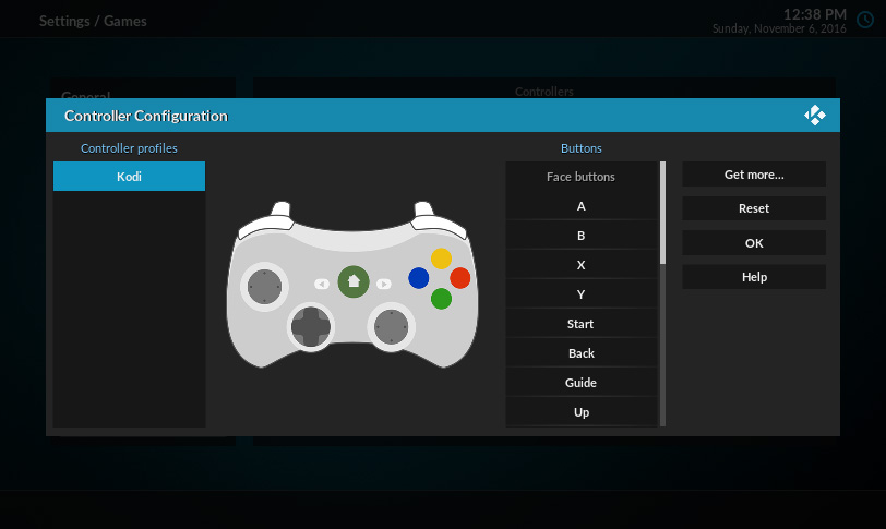 The controller-mapping window will open