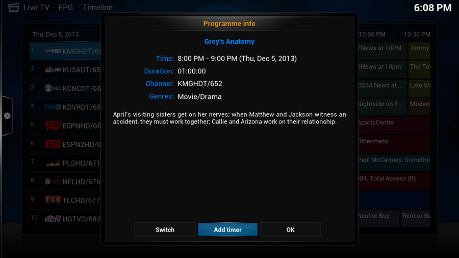 Archive:Add-on:PVR.WMC - Official Kodi Wiki