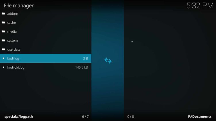 Log File File Manager Access Official Kodi Wiki