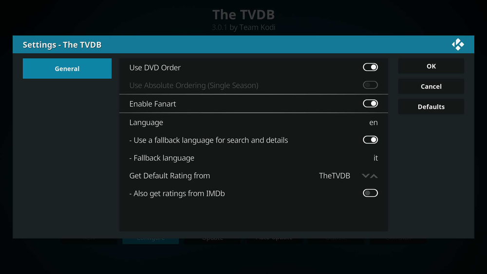 AddonThe TVDB Official Kodi Wiki