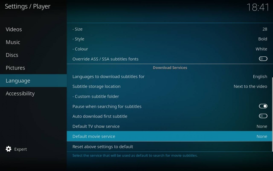 HOWTOSet up subtitle services Official Kodi Wiki